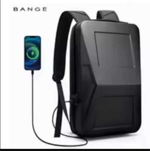 Bange Men Hard Shell Backpack  USB 16 Inch Thin Laptop Bag Men Anti-Theft Combination Lock Charging Port Hard Shell Backpack 1