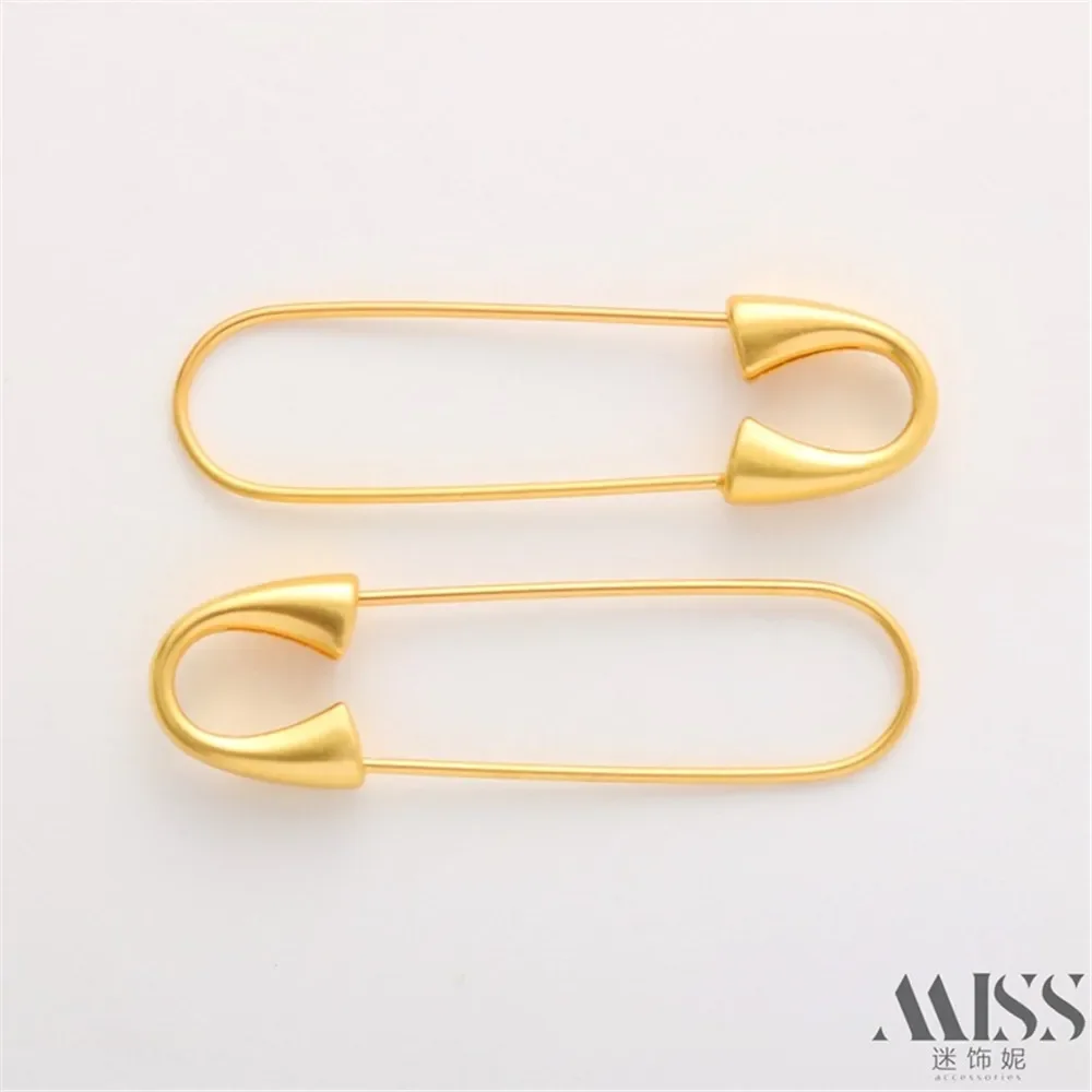 

18K Gold Matte Gold Clip, Paperclip, Brooch, DIY Handmade Decoration, Connecting Buckle, Clothing Hanging Accessories