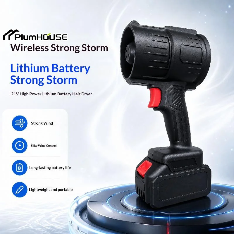 

Powerful Air Blower Turbo Fan with Thrust 550g to Cleaning Fallen Leaves, Snow and Sand Requires