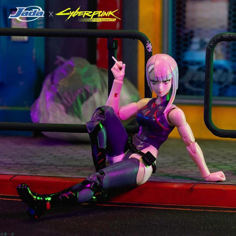 Figur Jada Toys Cyber Wanderer Cyberpunk 2077 David Lucy yang Dapat Digerakkan