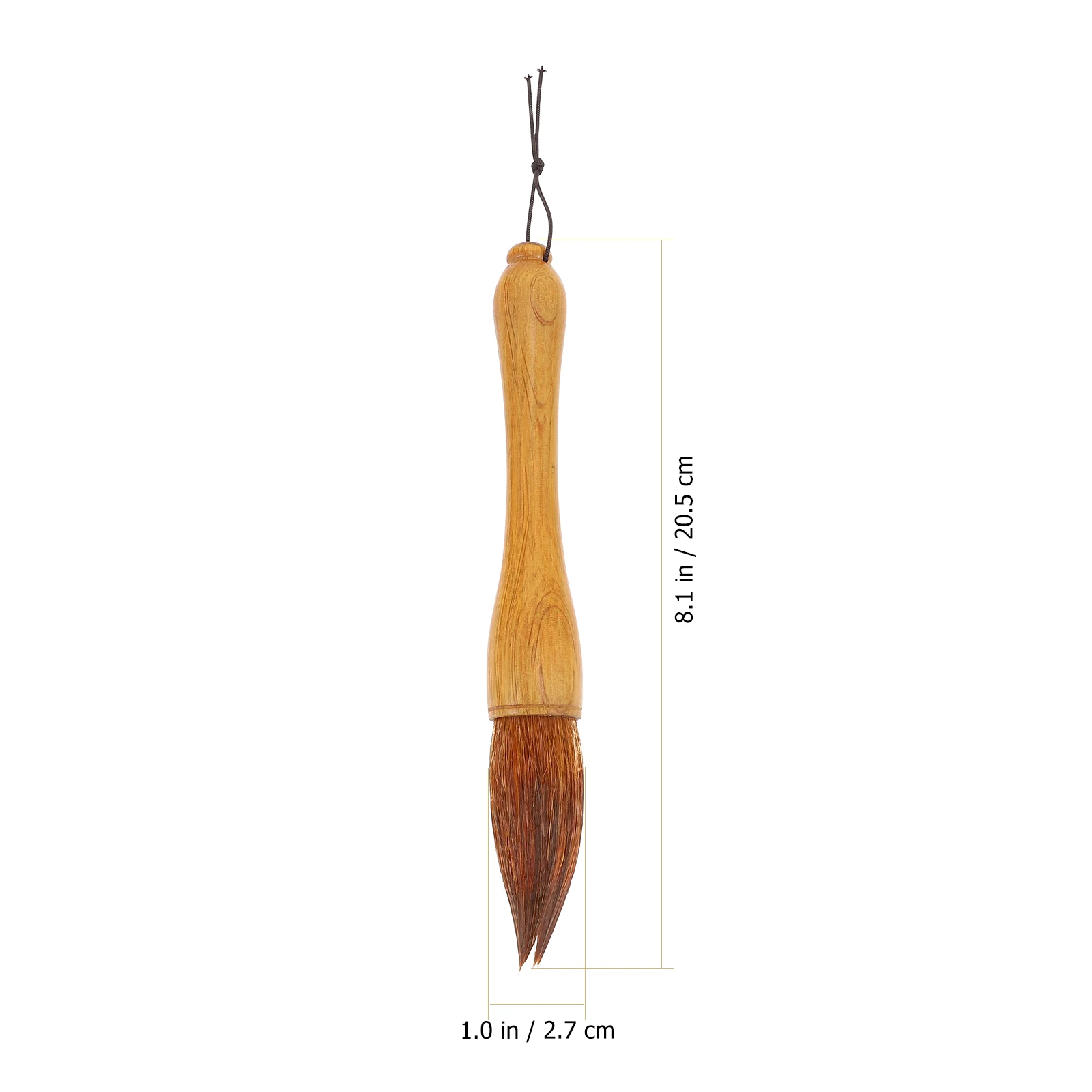 

Premium Calligraphy Brush Pen Solid Wood Handle Traditional Writing Couplets Tool Comfortable Grip Large Painting Brush For Art