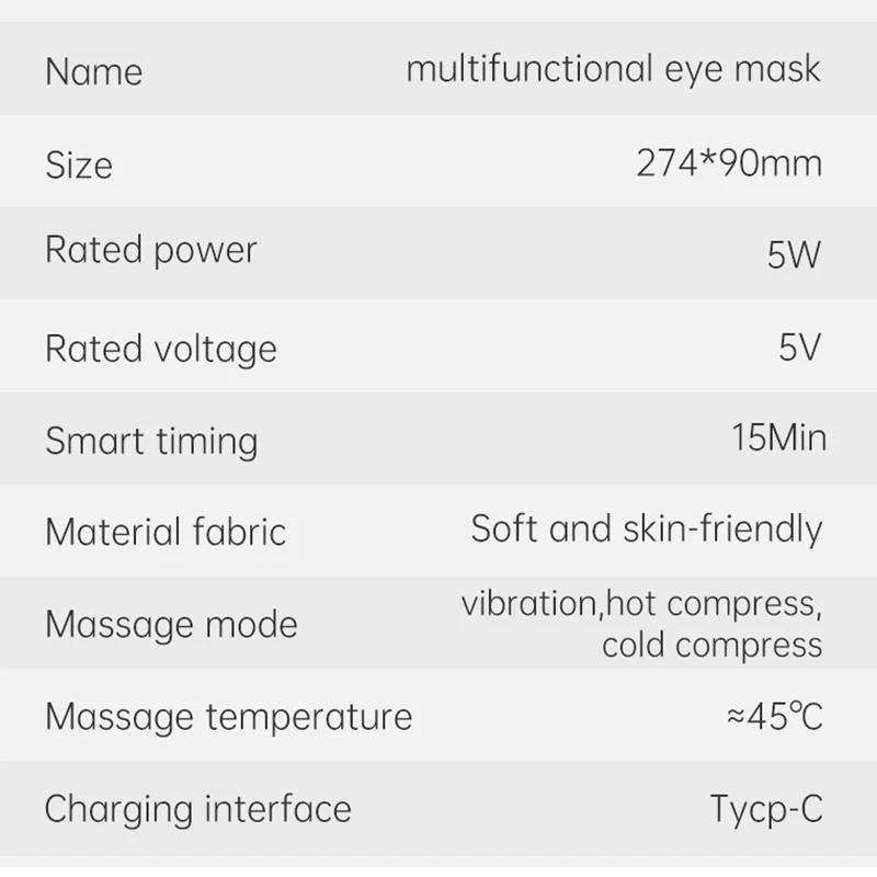 Wholesale Custom Multifunctional  Eye Massage Instrument Electric Smart Skin Care Heated Eye Massager,Eye Mask
