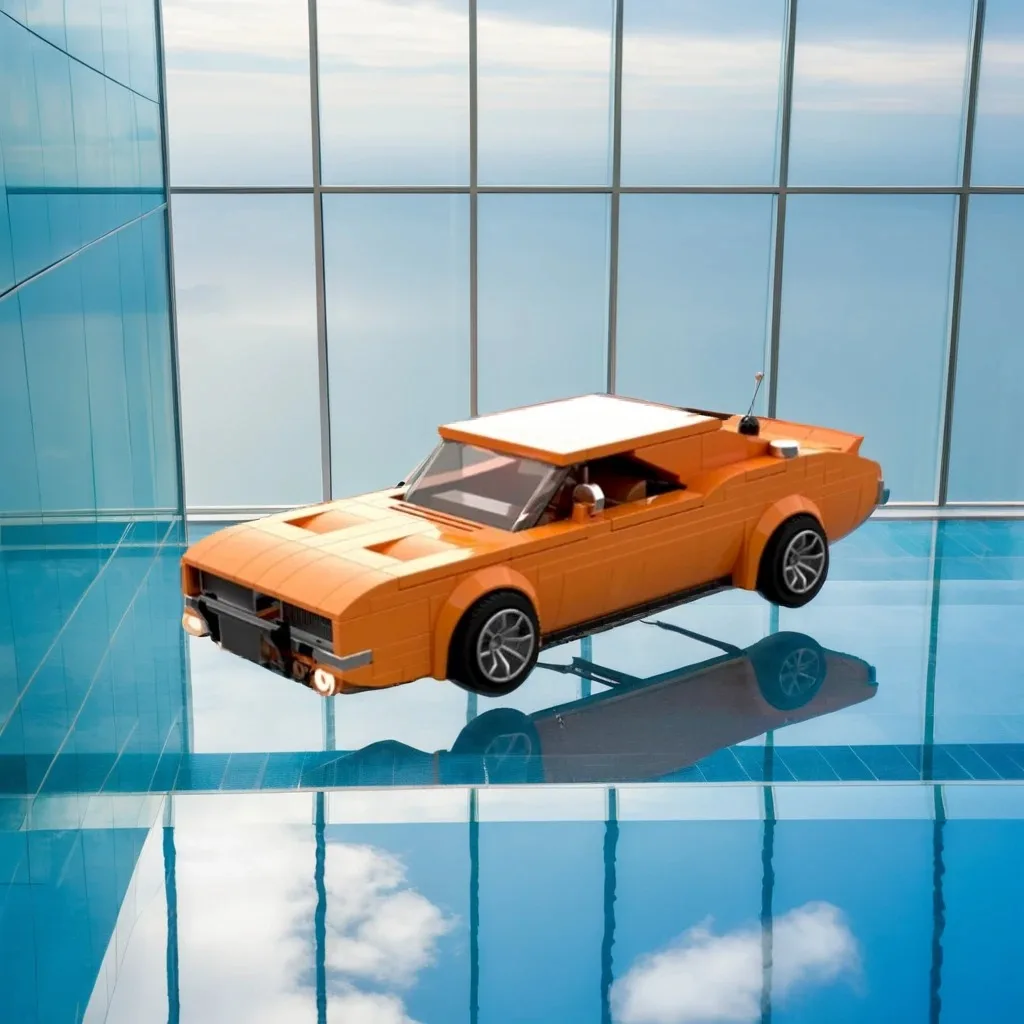 

330 шт. MOC Dukes of Hazzard General Lee Dodgees Charger, классическая копия модели автомобиля, сделай сам, строительные блоки, подарок на день рождения