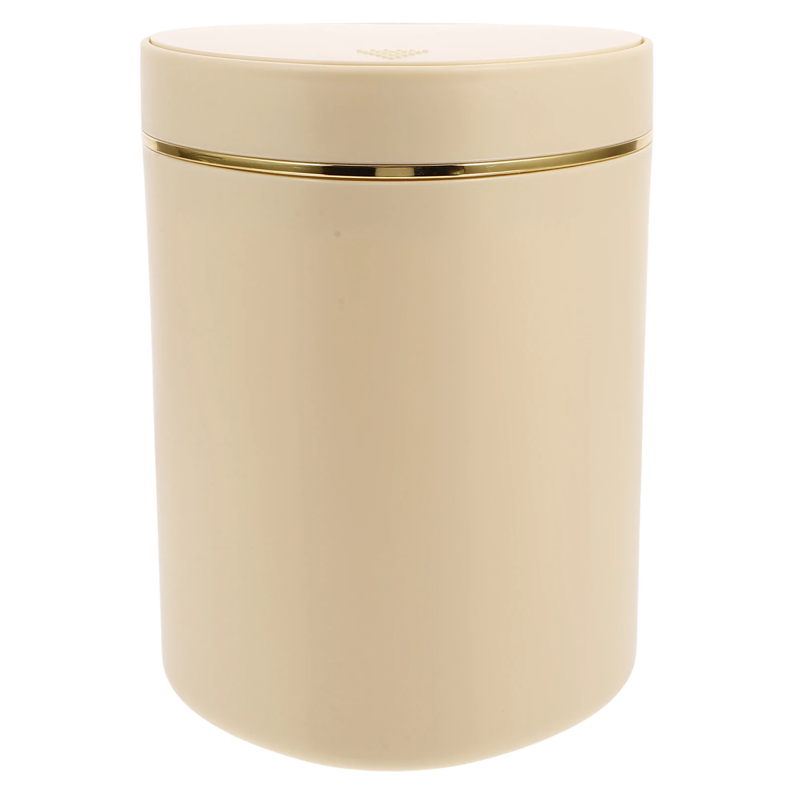 

Small Press Top Trash Can for Desk Countertop Desktop Use Modern Plastic Waste Bin for Bedroom Office Kitchen Table Garbage