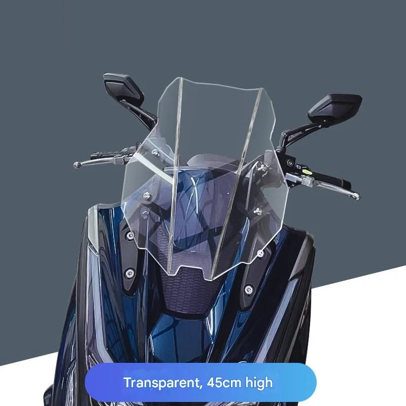 FOR Kymco Xciting S350 UV-Resistant Protective Coated Enlarged And Wider Straight Windshield Resistant to Yellowing Motorcycles