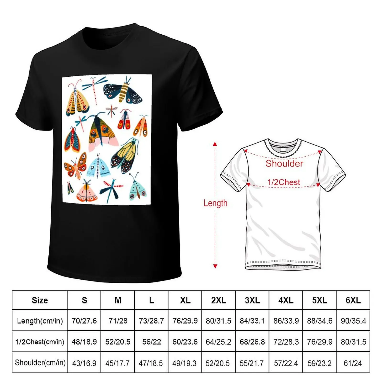 Woodland Moths T-Shirt Lightweight Hiking T-Shirt