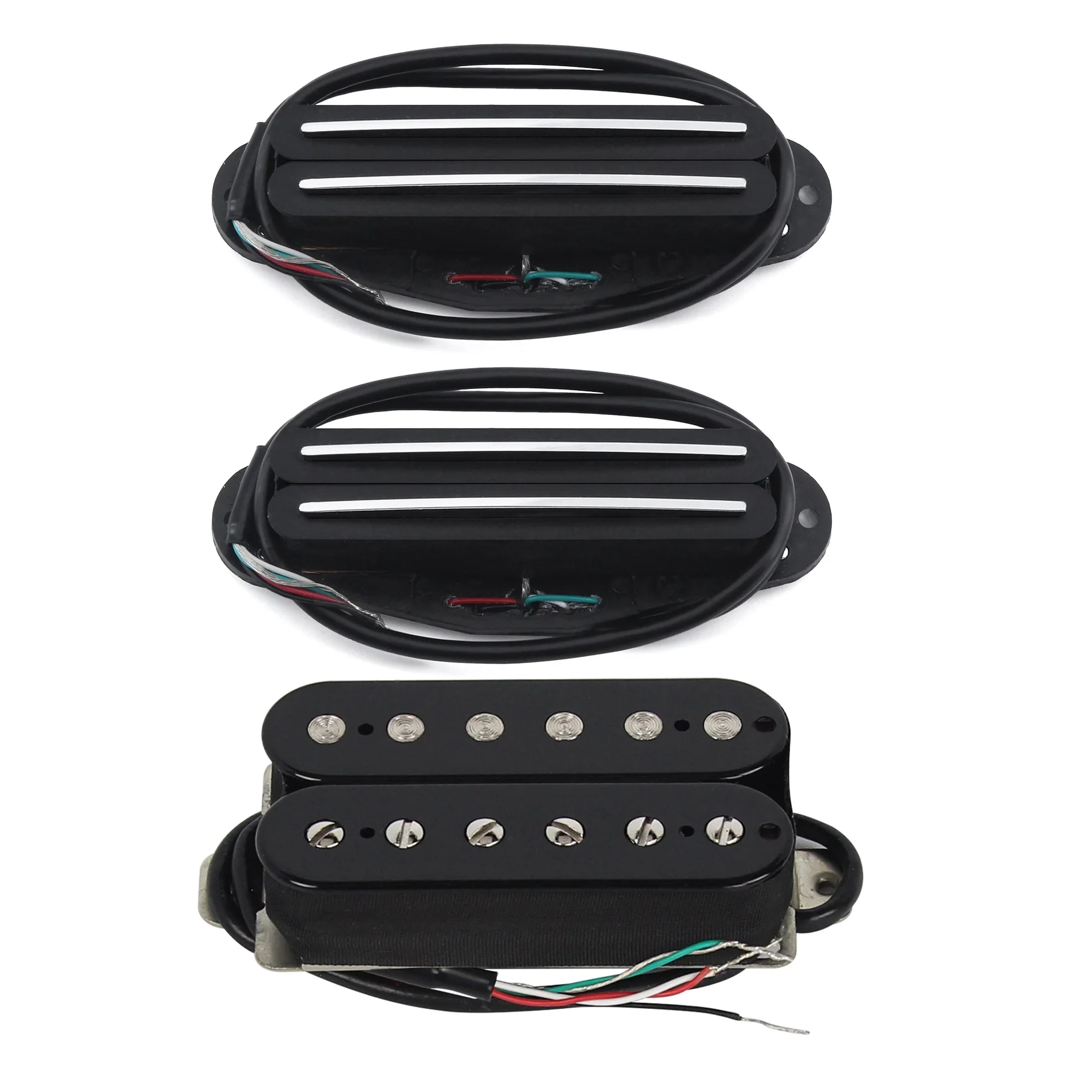 مجموعة لاقط جيتار SSH من السيراميك مكونة من 3 قطع من FLEOR، قضبان مزدوجة + التقاطات هامبوكر #1