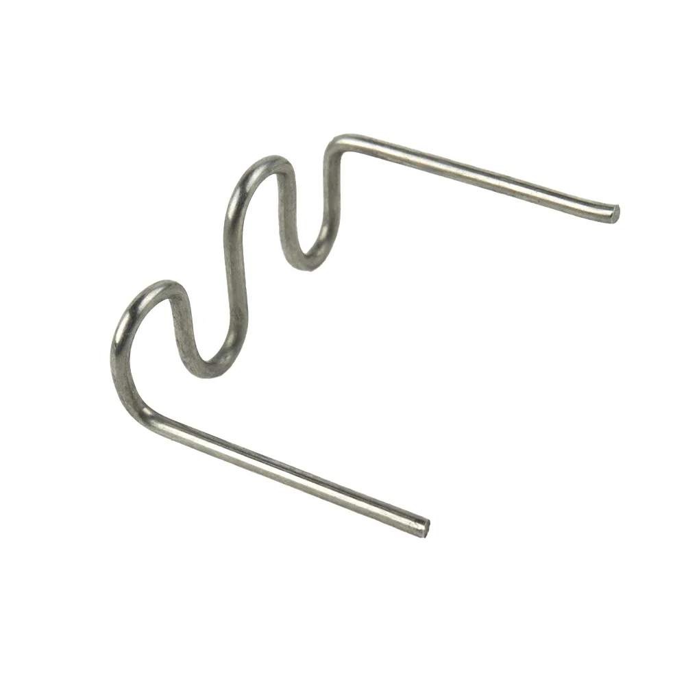 ลวดเย็บกระดาษ0.8มม. 100ชิ้นสำหรับงานช่างสีเงินแบบคลื่นร้อนเหมาะสำหรับงานเชื่อมแบบพกพา