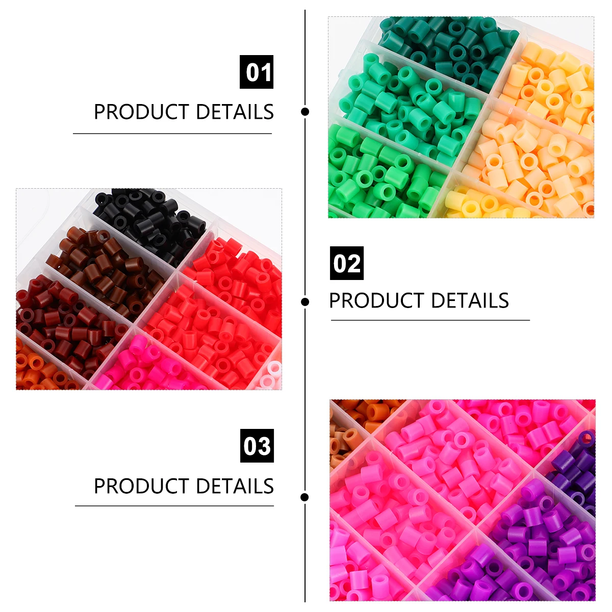 

Wooden Puzzle Beans Woman Beads Kids Toys Plastic Colorful Educational Jigsaw Material