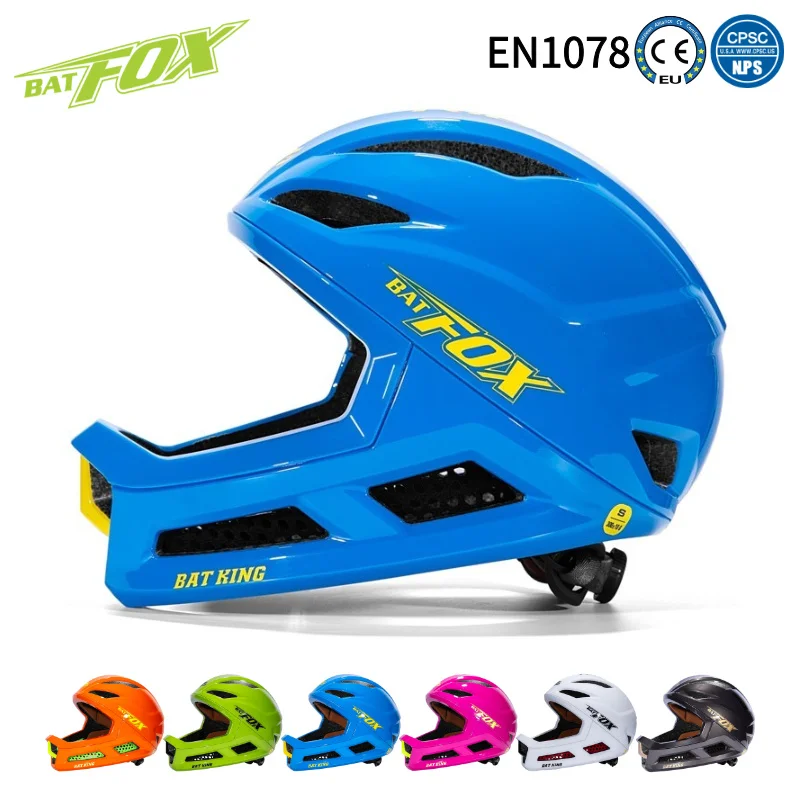 

BATFOX Children Bike Helmet Breathable Lightweight Shock Absorbing Cycling Skate Roller Skating Outdoor Sports Kids Bicycle Gear