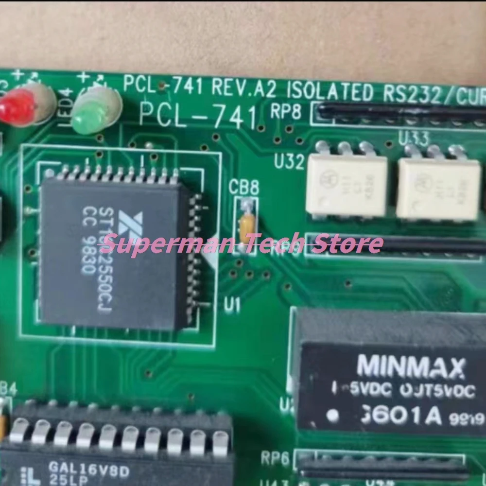 PCL-741 REV.A2 Isolated two-port RS-232 Serial Communication Card ISA Card PCL741
