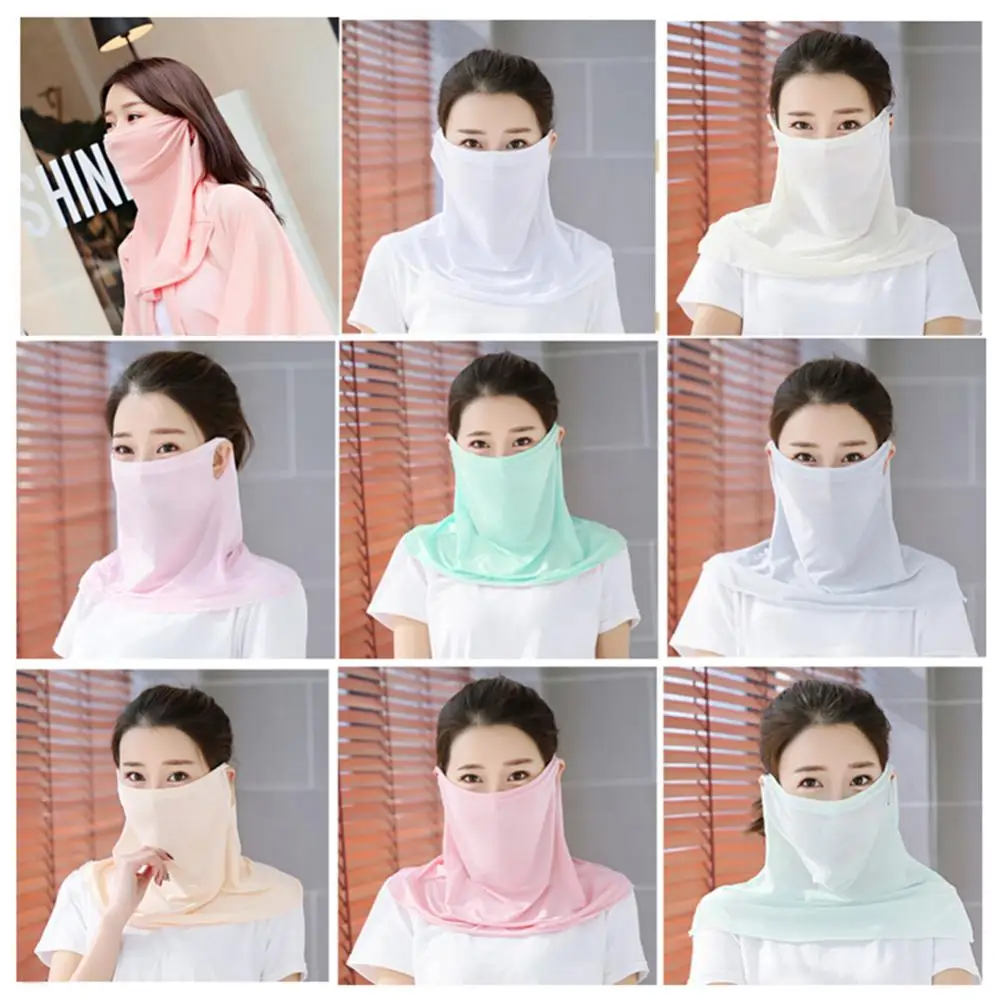 Respirável Face Shield para Mulheres, Boca Cover, Anti-UV, Poeira Proof, Ao ar livre, Moda