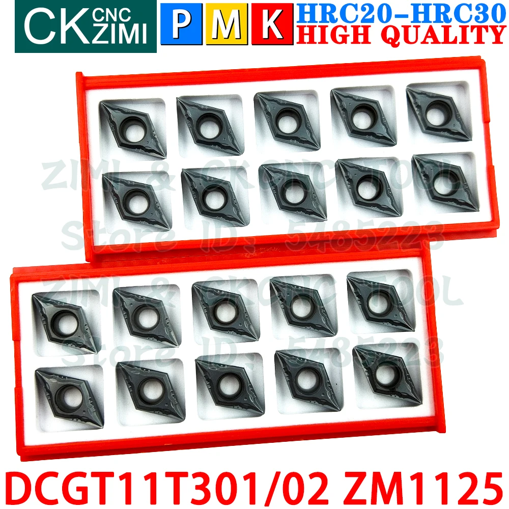 DCGT11T301 ZM1125 DCGT11T302 ZM1125 Inserti in carburo Lavorazioni meccaniche di precisione Utensili per inserti per tornitura esterna Tornio meccanico per metalli DCMT11T3 DCMT 11T3 CNC Utensili da taglio