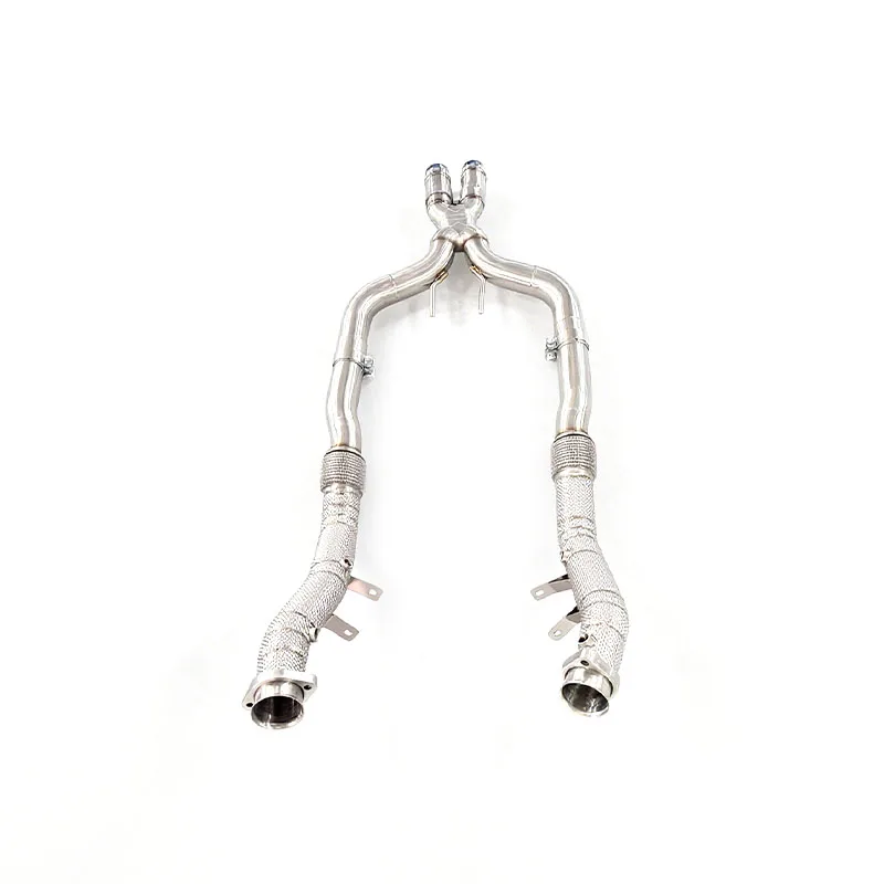 

OEM No Cat Downpipe for S65 V12 6.0L 2007-2019 Supersport X Pipe Stainless Steel DownPipe Heat Shield Downpipe