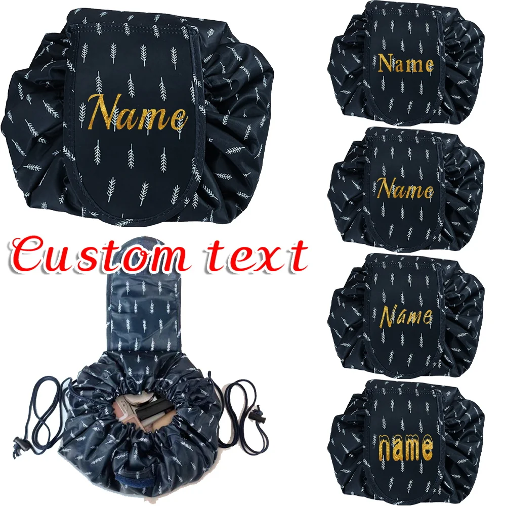 

Персонализированная портативная водонепроницаемая женская косметичка на шнурке для путешествий и хранения туалетных принадлежностей