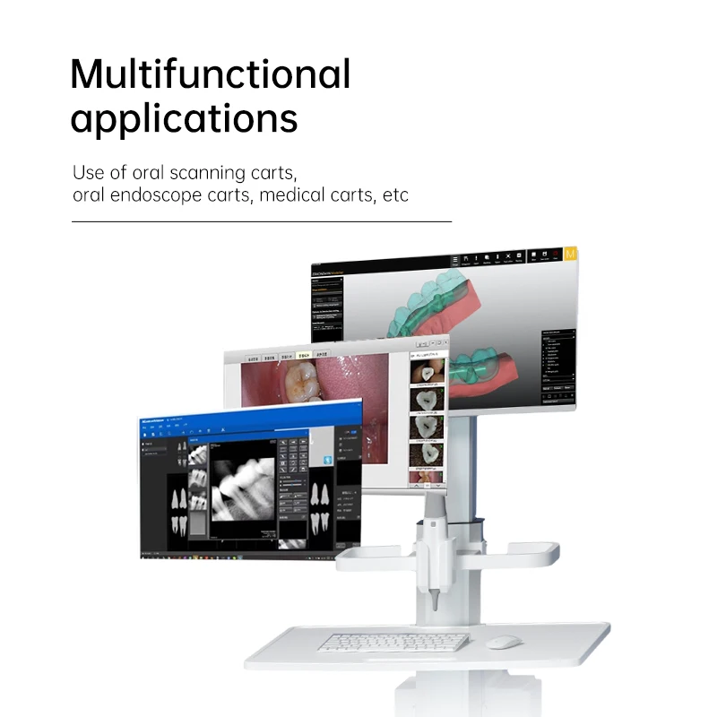 OC-1T Medical Trolley Computer Cart with Steels Stand for Oral Scanner Medical Cart With Scanning in