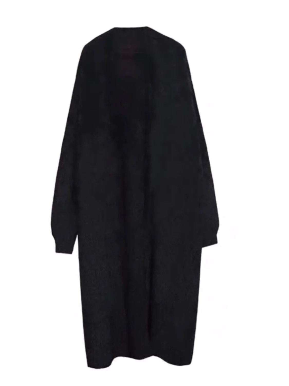 

Длинные кардиганы для офиса, женские, осенние, вязаные, облегающие, красивые, с драпировкой, для работы, из мохера, с открытыми плечами, изогнутые, элегантные, с аппликацией, нежные