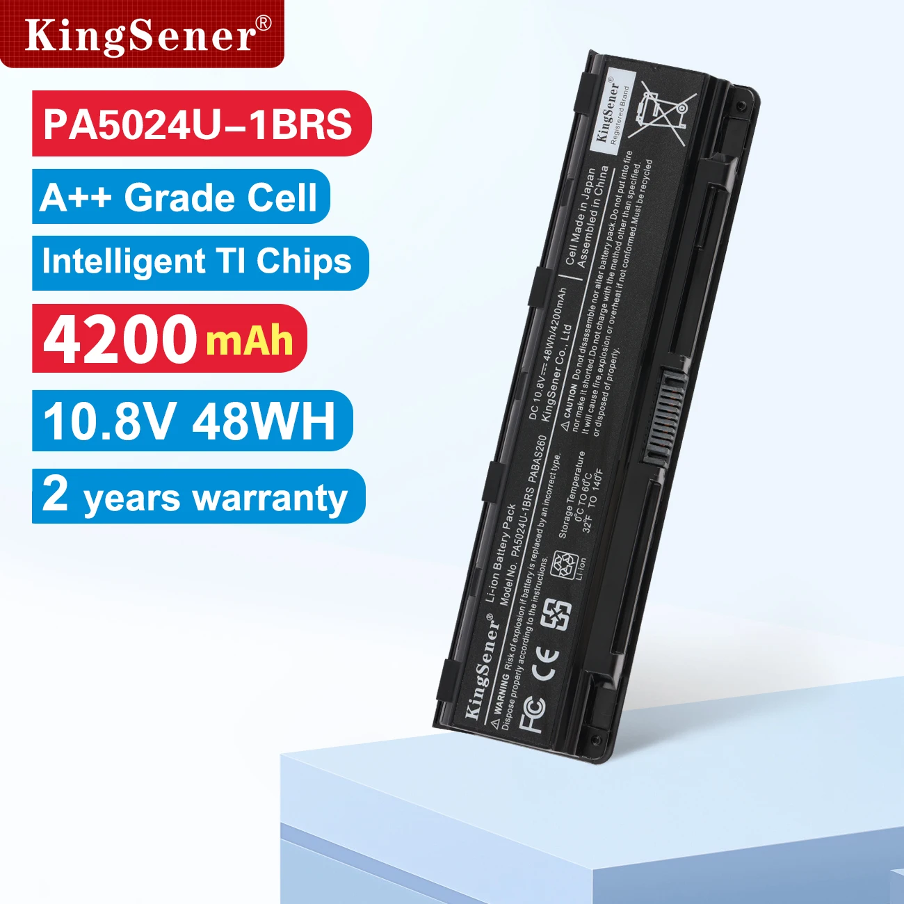 

Аккумулятор KingSener PA5024U для ноутбука Toshiba Satellite C800 C850 C870 L800 L830 L840 L850 L870 PA5025U PA5024U-1BRS PABAS260