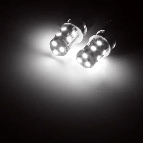 2X 24V BA15s SMD LED لمبات R10W/R5W 13/8 SMD للسيارات HGV الشاحنات 1156 245 149 246 Hella Spot/الذيل/الفرامل/عكس/إشارات جانبية #2