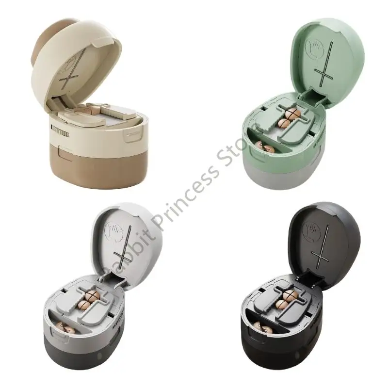 

Регулируемый разделитель таблеток BX0F со скрытым безопасным лезвием для точного разделения таблеток, встроенный отсек для