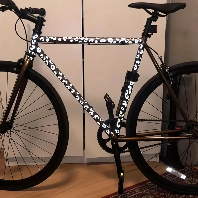 

1 шт. наклейка из ПВХ с леопардовым принтом и трансферной пленкой, легко клеится, водонепроницаемая, для мотоцикла, велосипеда, с ярким узором, декоративная