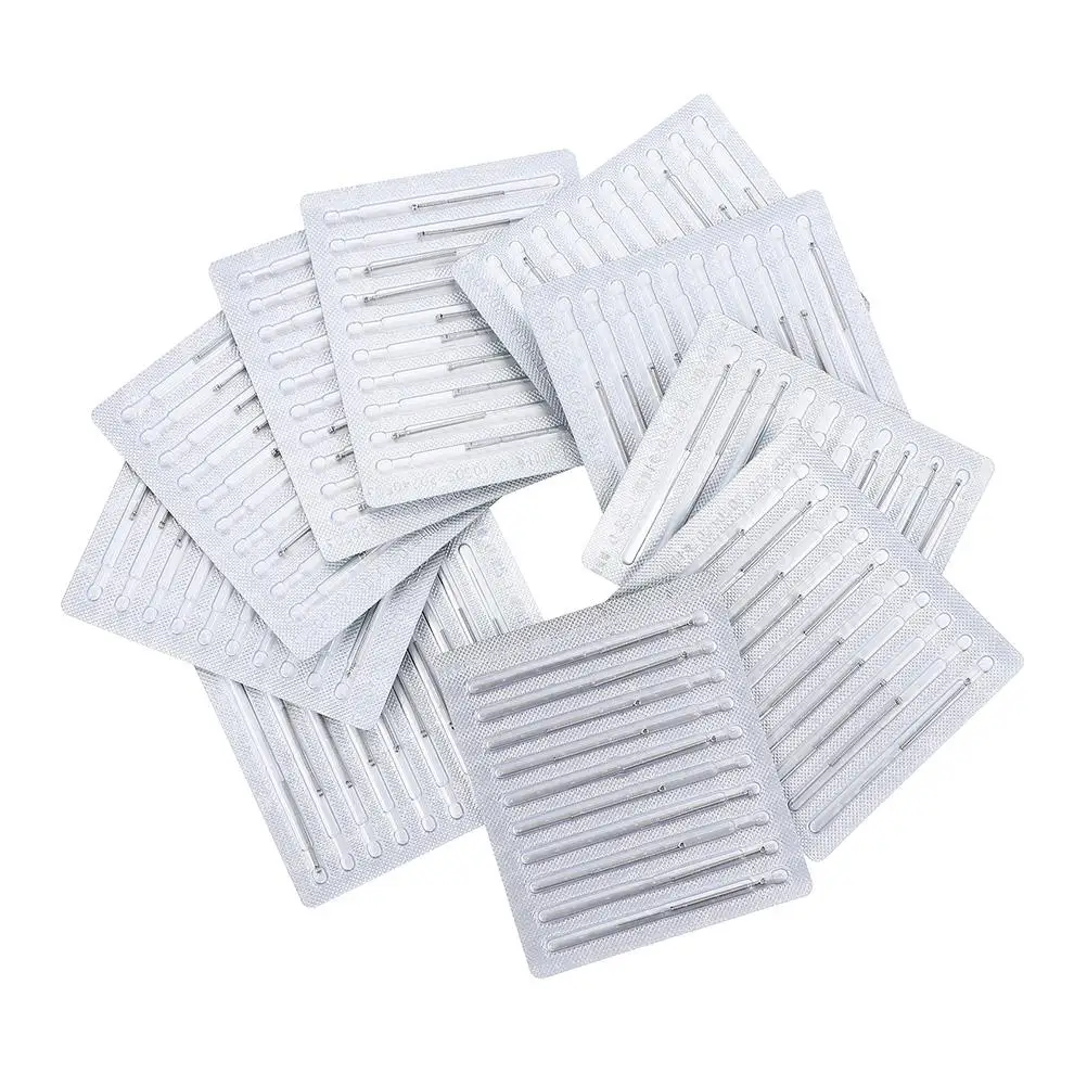 

100 Pcs Acupuncture Needles Hygienic Supply Stainless Steel Disposable Massage Beauty