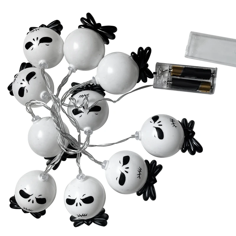 

Хэллоуин призрак скелеты светодиодная гирлянда фестиваль Хэллоуин украшение для фотографий