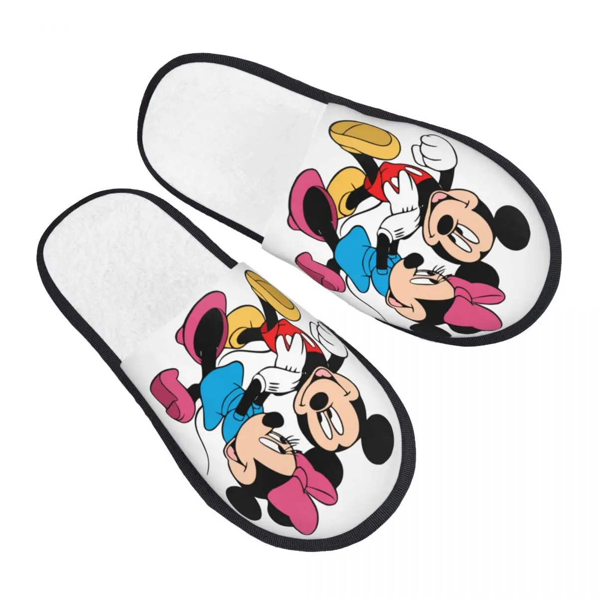 

Disney Mickey Mouse Minnie Guest Slippers for Hotel Women Custom Print House Slipper