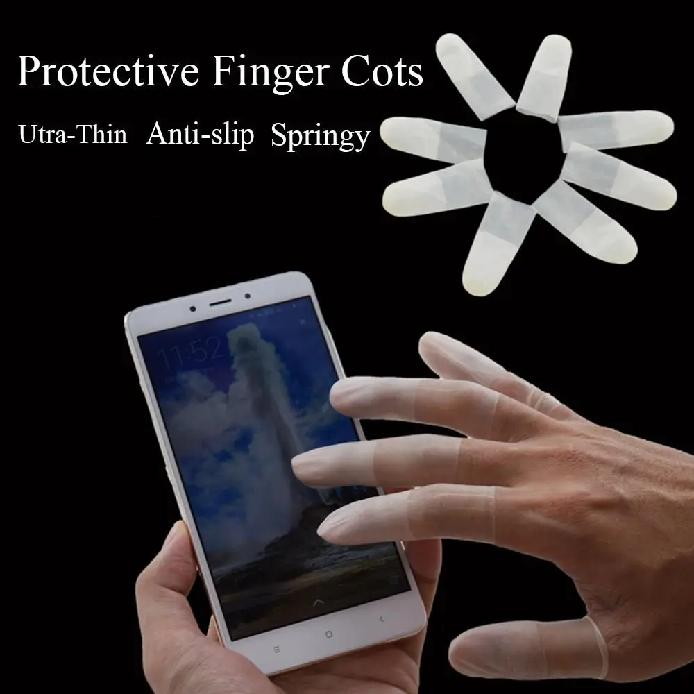 Counting Latex Antistatic Fingertip Protection Disposable Work Finger Cots Protective Finger Cots
