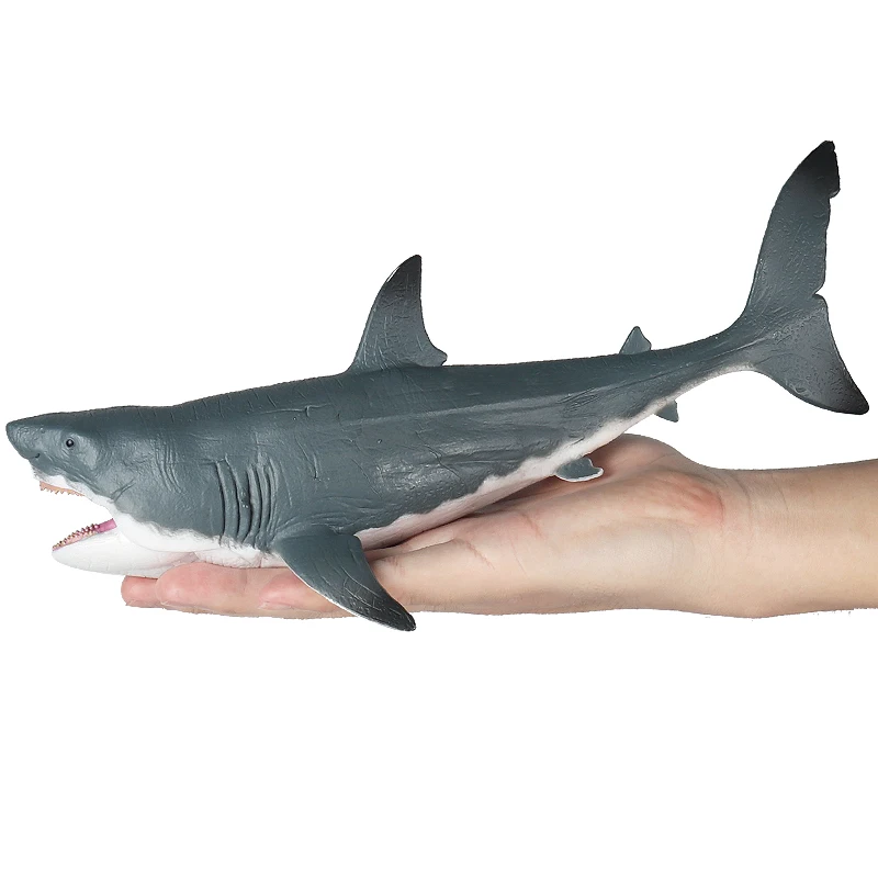Oenux Sea Life Savage Megalodon Shark Model Action Figure PVC Ocean Marine Animal Educational Collection Toy Kid Gift