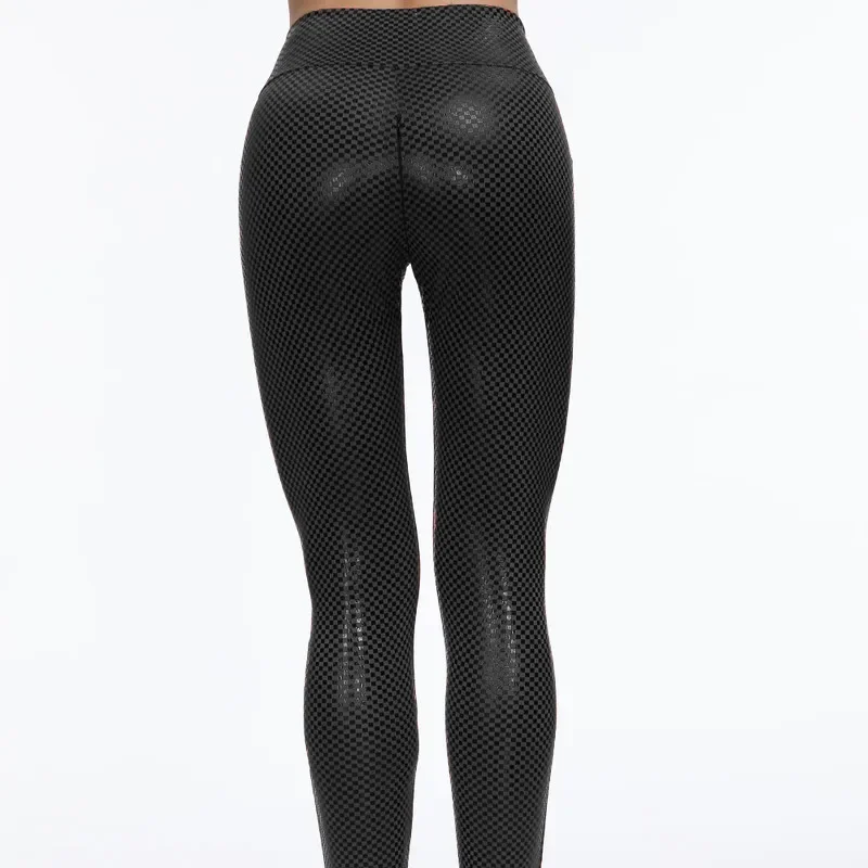 Nuove donne di Alta Vita Pantaloni di Pelle PU Leggings Donna Shinny Pantaloni Della Matita Elastico Cerniera aperta della biforcazione Pantaloni