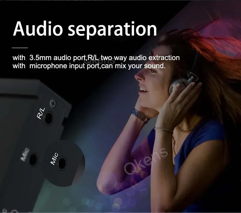 بطاقة التقاط الفيديو الحقيقية 4K HDMI 4K @ 60hz 1080p60 سجل المنتزع لـ PS4 PS5 Switch Xbox Camera Live Streaming Mic في الصوت #5