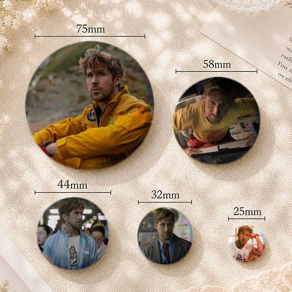 MOIVE P-project hail mary R-Ryan gosling  Brooches Cartoon Badge Pins Backpack Hat Accessories Friend Gift