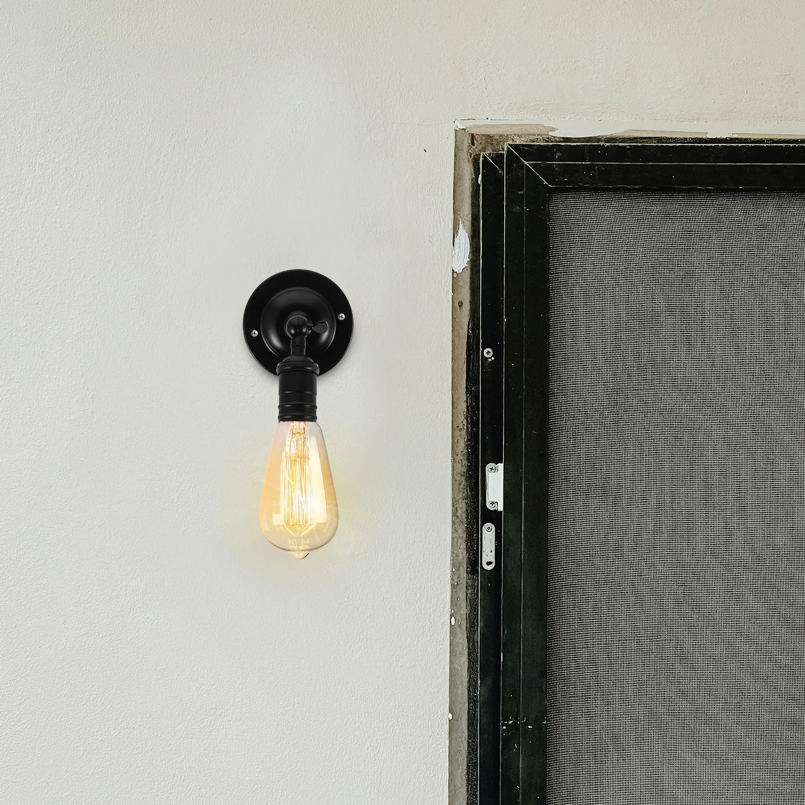 

Rotatable Folding Swing Arm Wall Lamp Bracket Adjustable Angle Space Saving Universal Bulb Compatibility Durable Construction