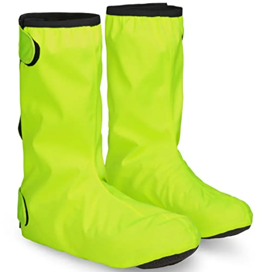 

Dryfoot 2nd Edition Bicycle Rain Overshoes Waterproof Shoe Covers for Everyday Cycling Shoes Long Bike Gaiters