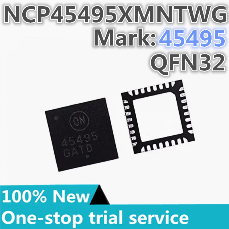 

% новый чип питания видеокарты NCP45495XMNTWG, NCP45492XMNTWG, NCP45491XMNTWG, Mark 45495, 45492, 45491 QFN32,