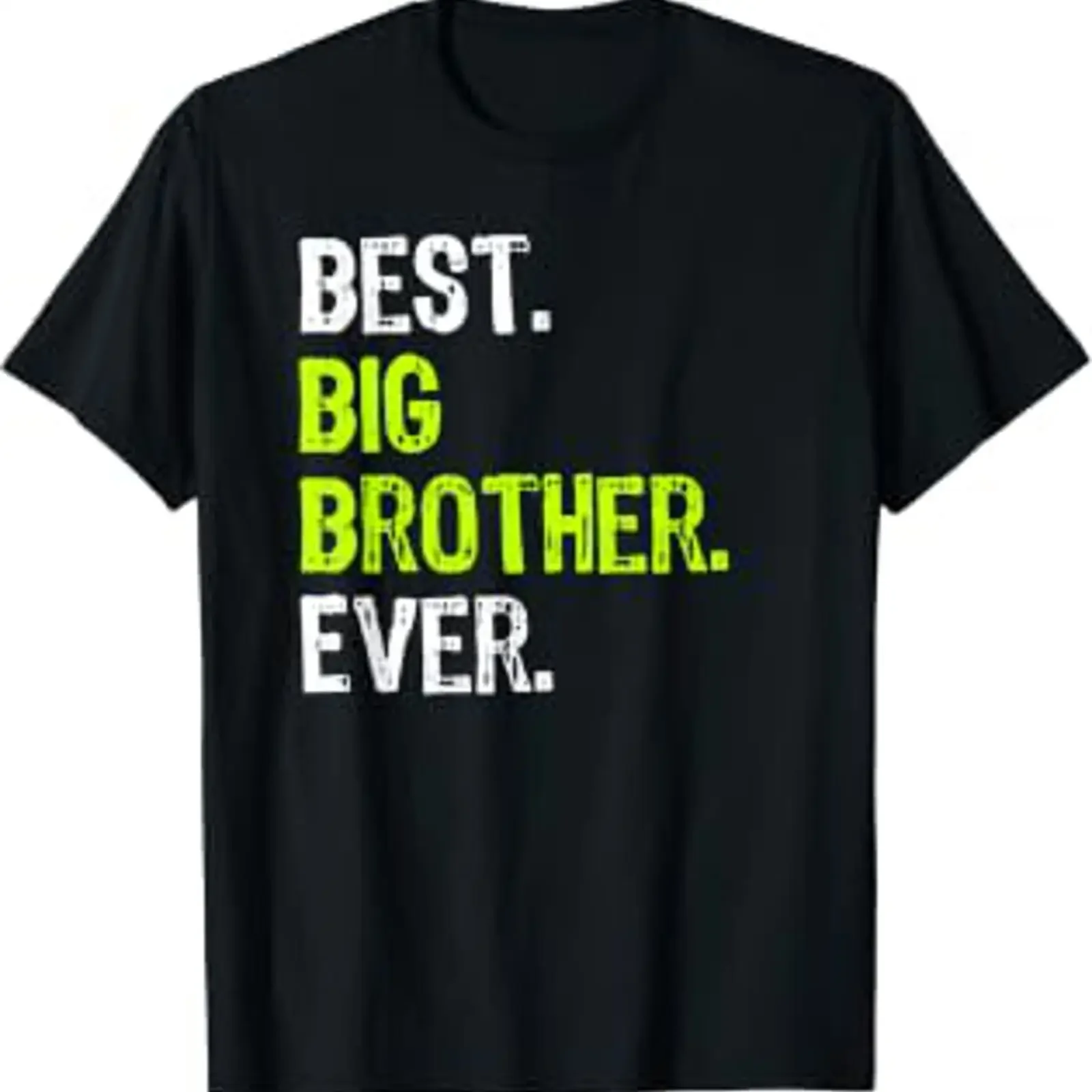 Best Big Brother Ever T Shirtnager Older Sibling for Boys  Shirt vintage Washed Unisex Versatile homme Breathable graphic