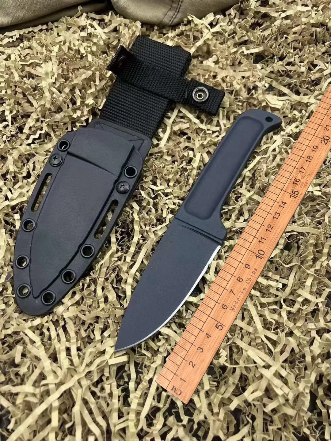 

Fixed Blade Integrated Steel Handle Small Knife K Sheath Camping Outdoor Hiking Fishing Hunting Knife Sharp EDC Defense Tool