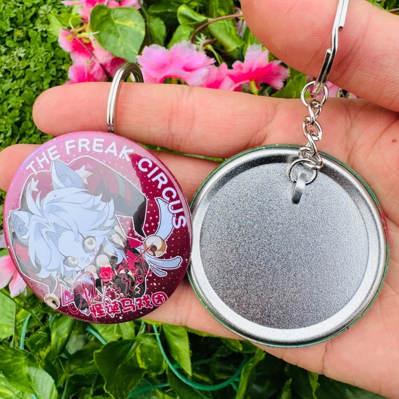 The Freak Circus Pierrot Harlequin Teresa Cosplay Costume Game Anime Keychain Tinplate Pendant Gifts Adult Child Prop