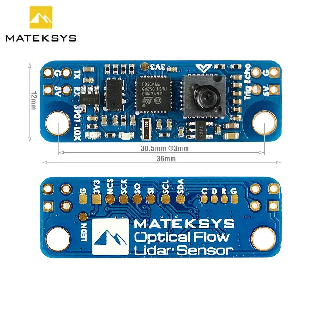 MATEKSYS Matek SENSOR de flujo óptico y LIDAR 3901-L0X módulo INAV F4 F7 F405 controlador de vuelo para Dron de carreras con visión en primera persona RC