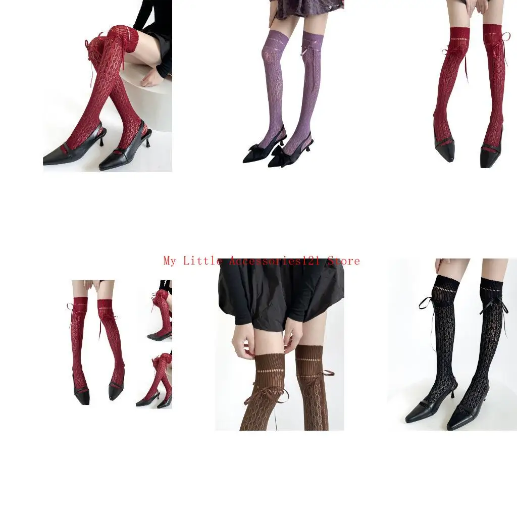

Stocking Over The Knee Socks Laced Up Thigh Highs Socks Antis-skidding Sock