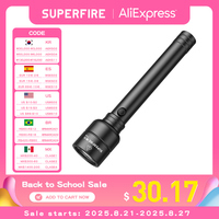 SUPERFIRE Y16 Rechargeable Torches  Flashlights  High Powerful Light Torch echargeable torch powerful 8000mAh Battery