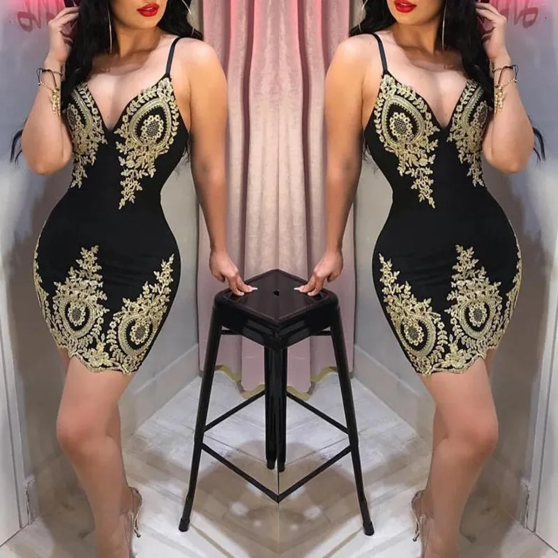 Abito euro-americano che abbraccia i fianchi con spalline, abbigliamento da donna Amazon con pizzo, scollo a V sexy, gonna corta attillata da night club 2025