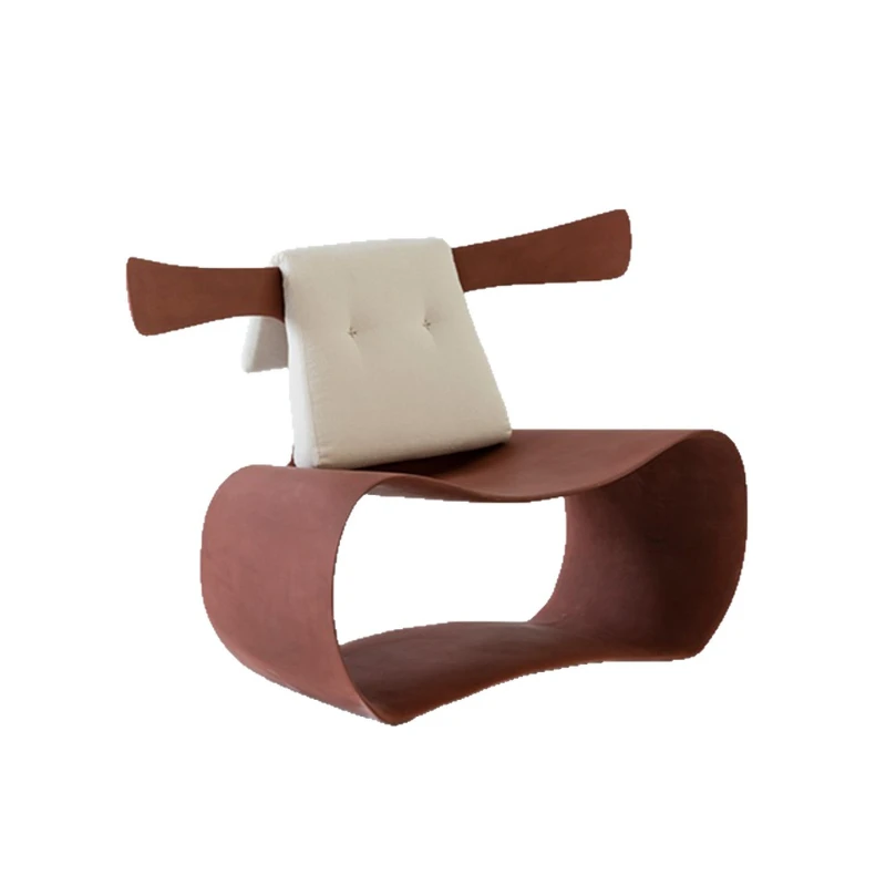 

Italian minimalist designer ring backrest leisure chair FRP special-shaped hotel negotiates villa single sofa chair
