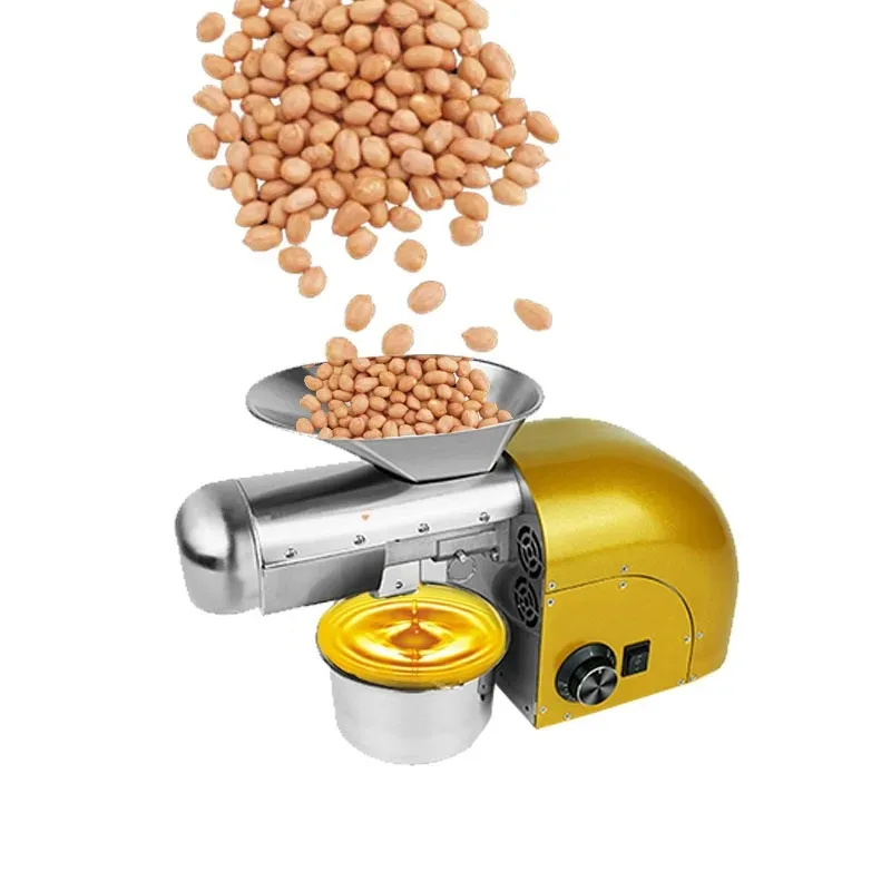 New Stainless Steel Oil Press Olives Press Machine Commercial Home Oil Making Machine Presser 110V220V Available Oil Press Cold