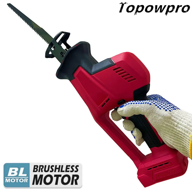 

For Milwaukee 18V Battery Brushless Reciprocating Saw High Power Cordless Electric Saber Saw Wood Metal Pipe Cutting Power Tools