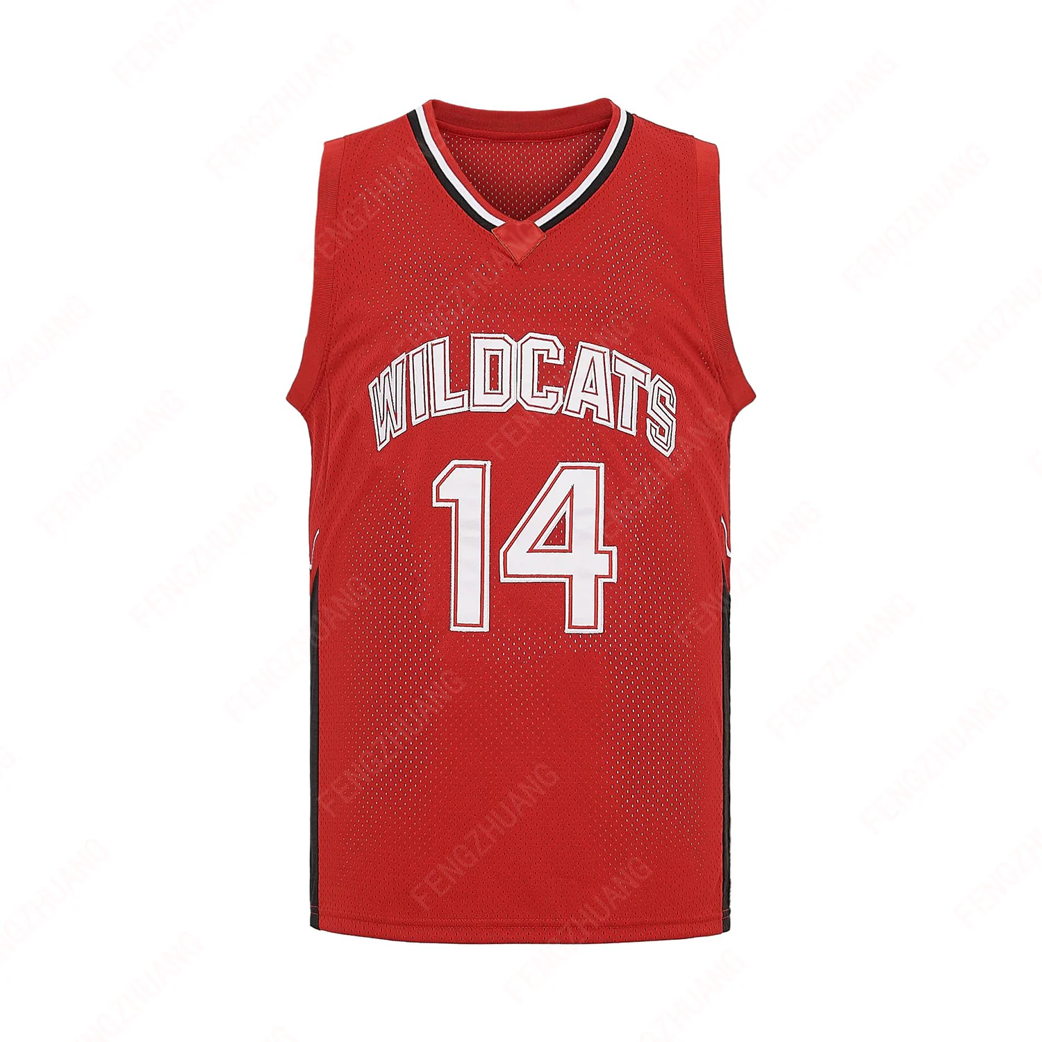 Maglia da basket alla moda Wildcats High School Maglia da allenamento unisex Assorbe il sudore Maglia da esercizio all\'aperto