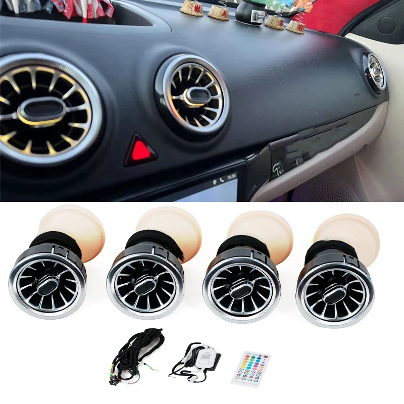 For Volkswagen VW Caddy Virtus Lavida Front Dashboard AC Air Condition Vent Outlet Turbo Interior Trim Dedicated Car Accessories
