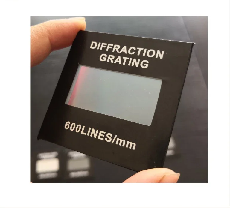 Holographic Diffraction Grating Lens Transmission 50Lines 100 300 500 600 Transmission Teaching Equipment Teaching Demonstration