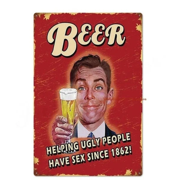 Stay Safe Drink Beer Metal Wall Art Tin Sign Vintage Irish Ice Cold Beer Pub Home Decor Retro Peroni  Signs Wall Hanging Decor 1